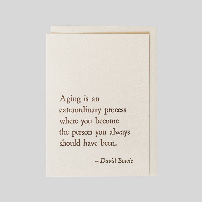 David Bowie Aging Card - DIGS