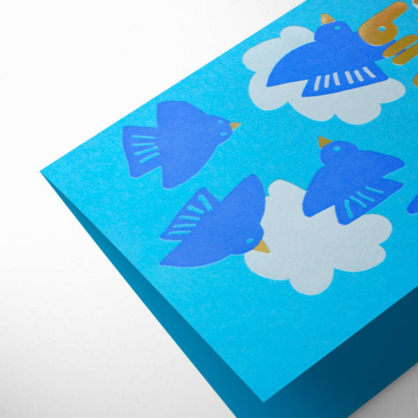 Birds in Flight Birthday Card