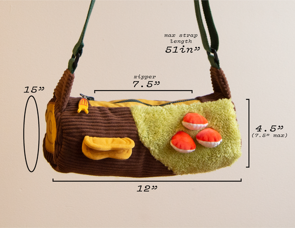 Mushroom Log Crossbody Bag