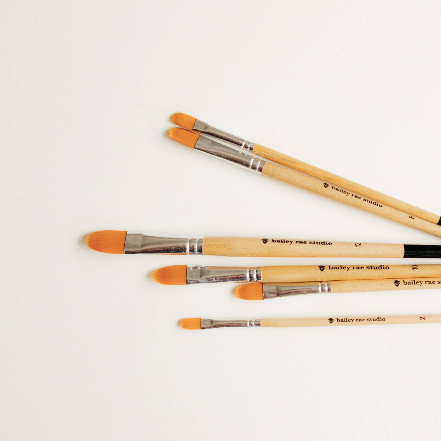 Filbert Watercolor Brush Set - 6pc
