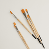 Flat Tip Watercolor Brush Set - 6pc