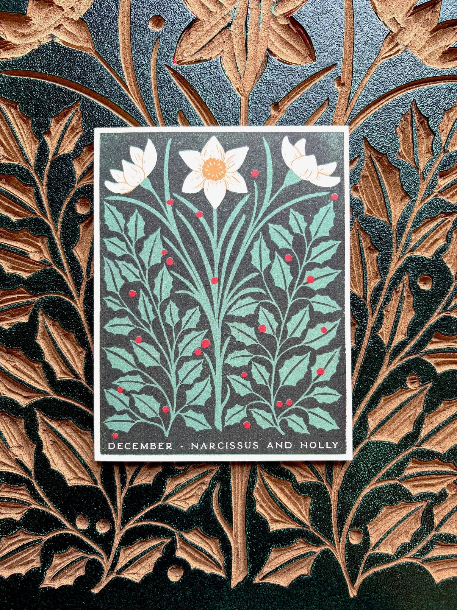 December Month Flowers Card - DIGS