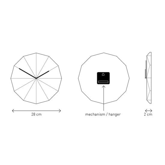 Delta Clock: Oak - DIGS