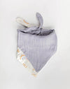 Deluxe Muslin Reversible Bandana Bib: Rainbows & Raindrops - DIGS