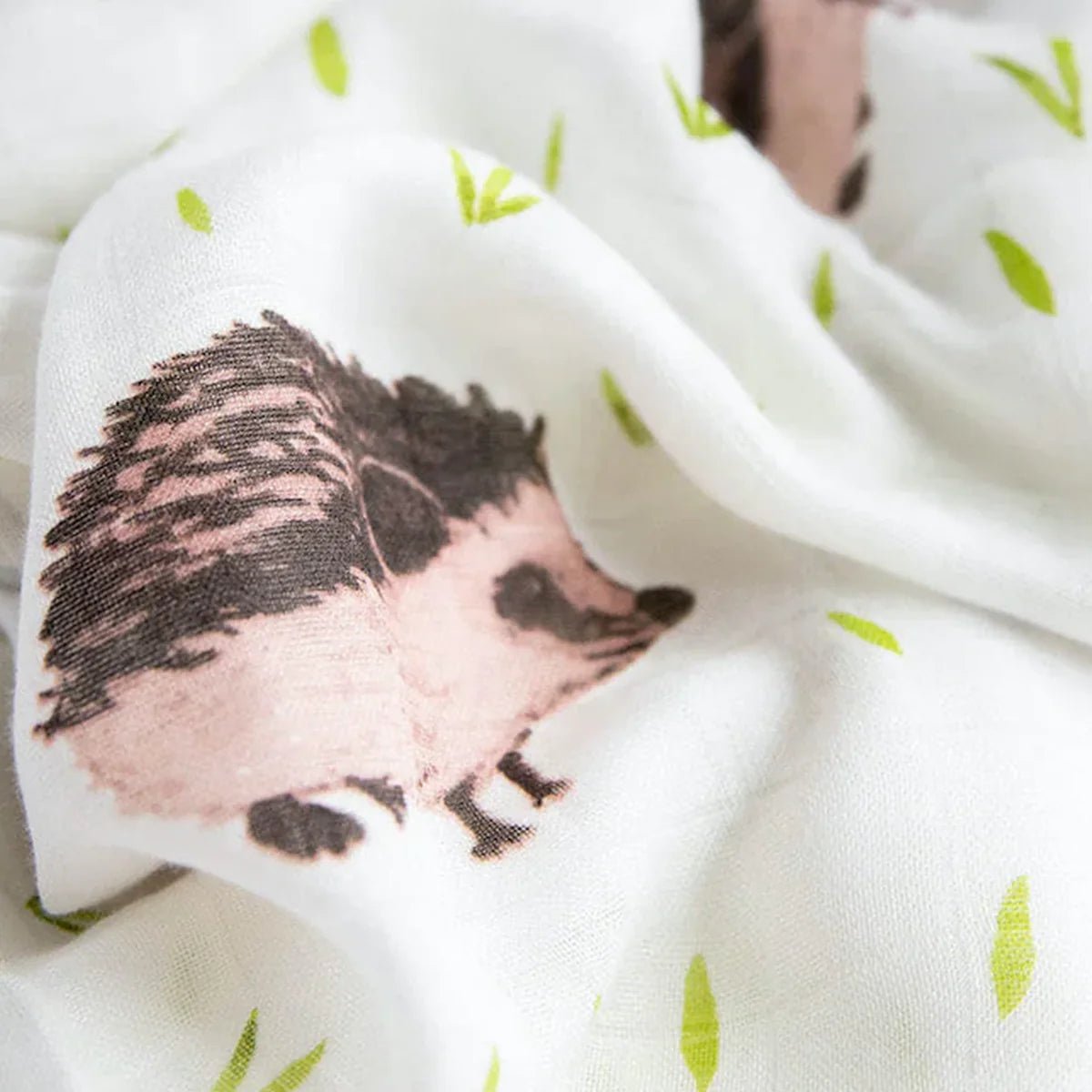 Deluxe Muslin Swaddle 2 Pack: Charcoal + Hedgehog - DIGS
