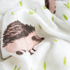 Deluxe Muslin Swaddle 2 Pack: Charcoal + Hedgehog - DIGS