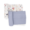 Deluxe Muslin Swaddle 2 Pack: Fairy Garden + Lavender - DIGS