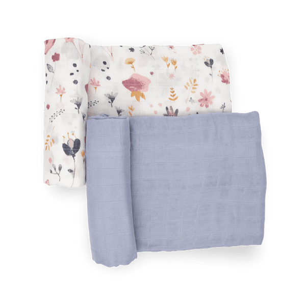 Deluxe Muslin Swaddle 2 Pack: Fairy Garden + Lavender - DIGS