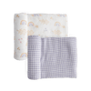 Deluxe Muslin Swaddle 2 Pack: Rainbow + Gingham - DIGS