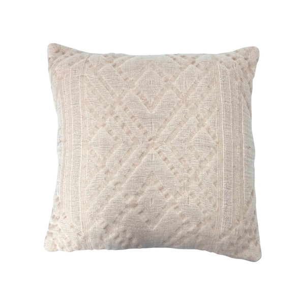 Cream Jacquard Pillow