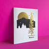 Golden Forest Peace Sympathy Card