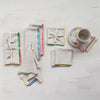 Napkins with Stitched Colored Edge, Set of 4
