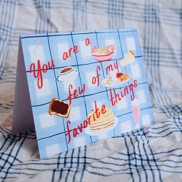 Diner Food Favorite Love Card - DIGS