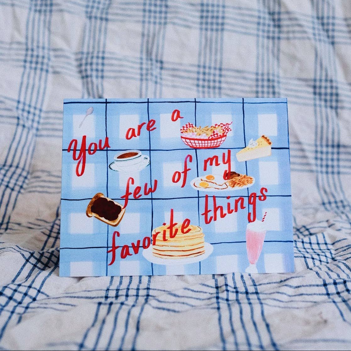 Diner Food Favorite Love Card - DIGS