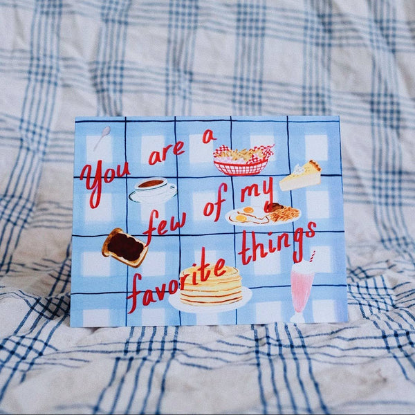 Diner Food Favorite Love Card - DIGS
