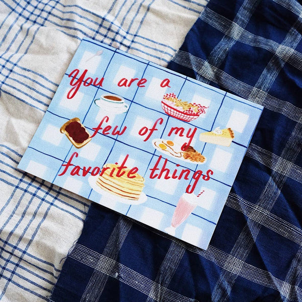 Diner Food Favorite Love Card - DIGS