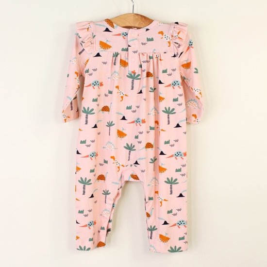 Dino Girl Coverall Romper - DIGS