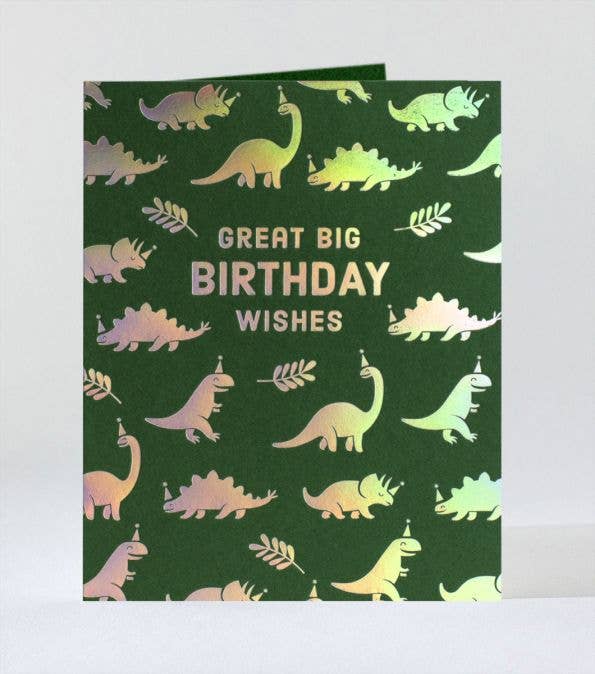 Dinos at the Disco Birthday Card - DIGS