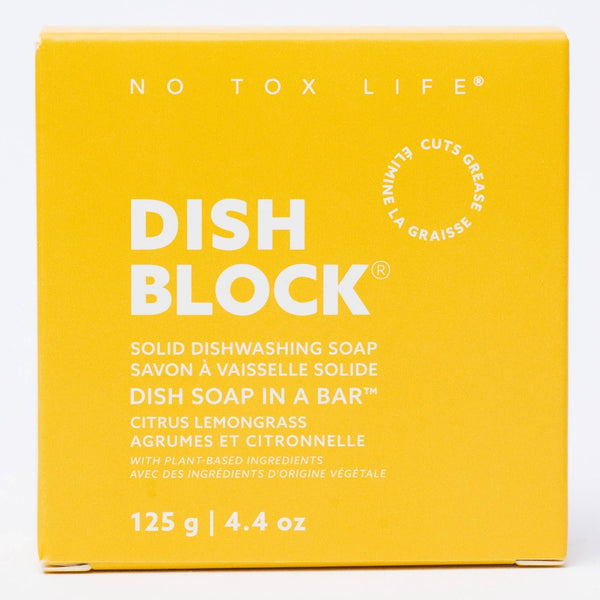 DISH BLOCK Solid Dish Soap Bar: Citrus Lemongrass - DIGS