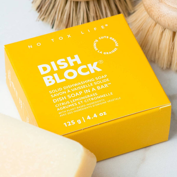 DISH BLOCK Solid Dish Soap Bar: Citrus Lemongrass - DIGS