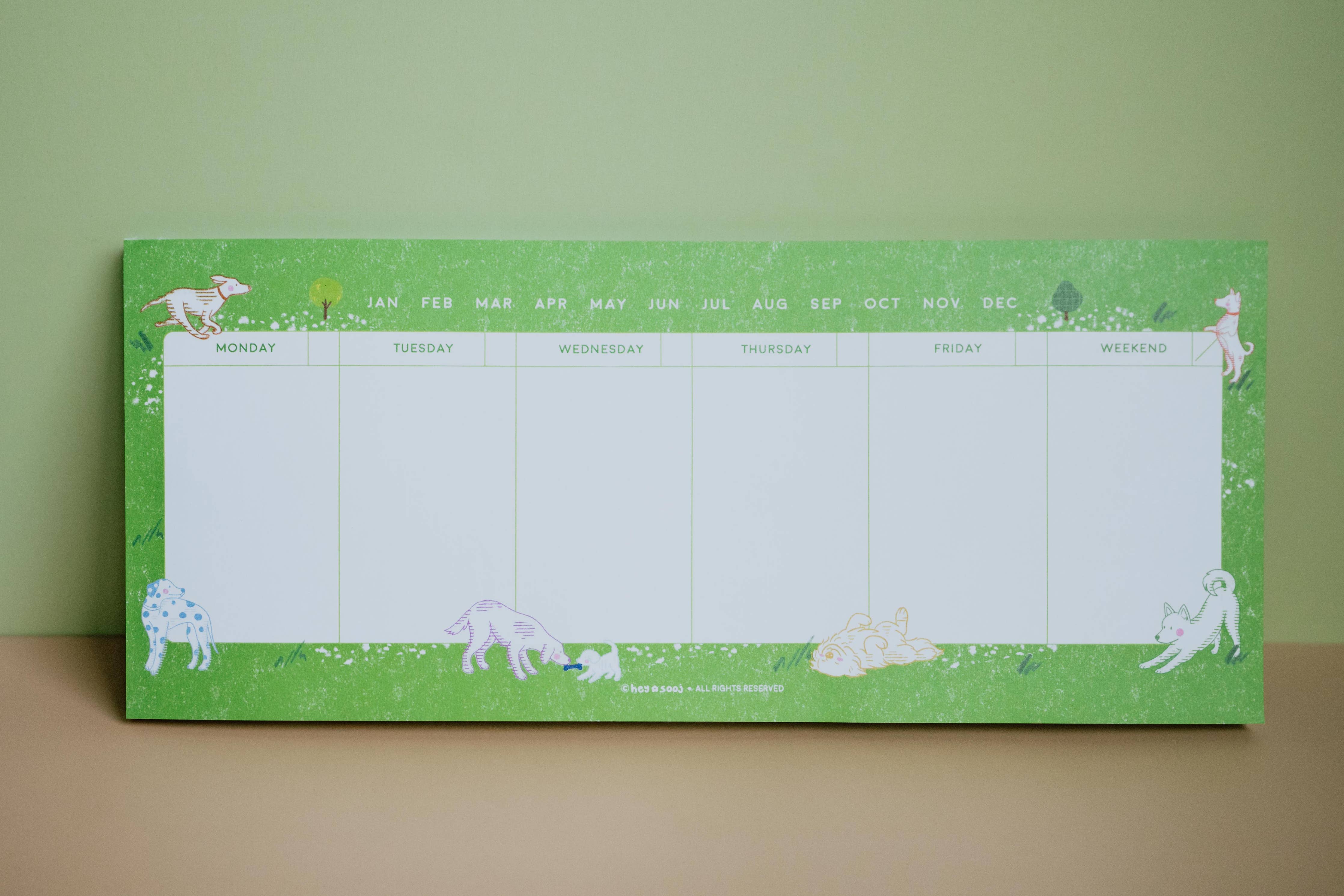 Dog Days Weekly Planner - DIGS