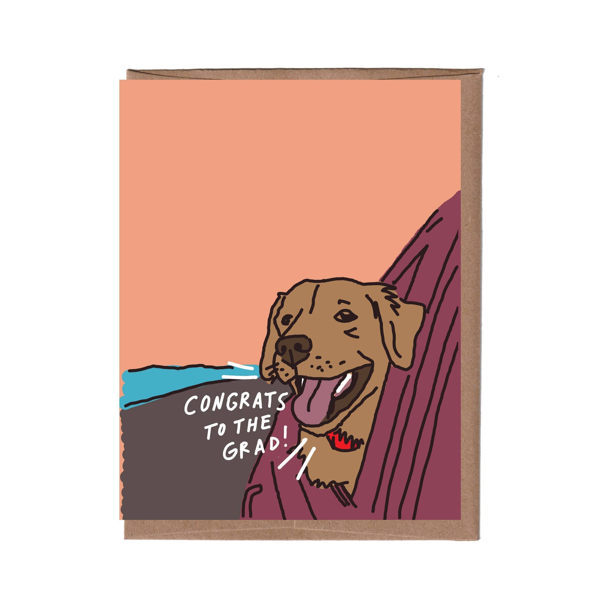 Dog in Window Graduation Card - DIGS