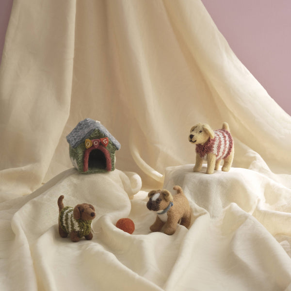Doghouse Felt Ornament - DIGS