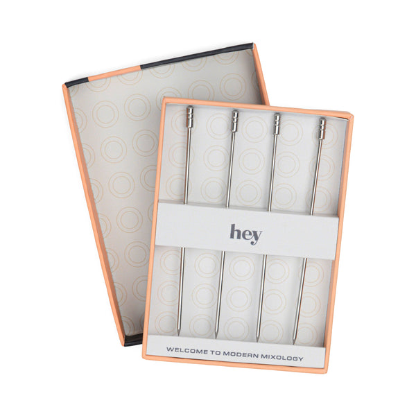 Dolly Silver Cocktail Picks, Set Of 4 - DIGS