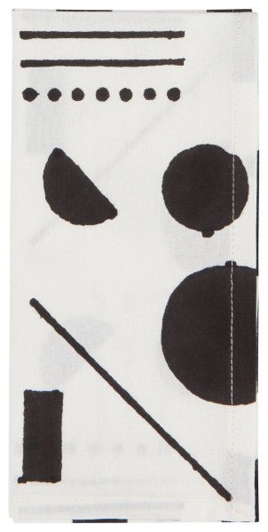 Domino Block Print Napkins, Set/4 - DIGS