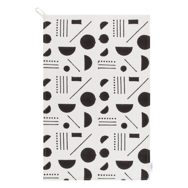 Domino Block Print Tea Towel - DIGS