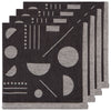 Domino Woven Cotton Napkins, Set/4 - DIGS