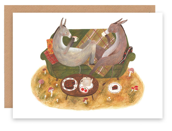 Donkey Tea Party Card - DIGS
