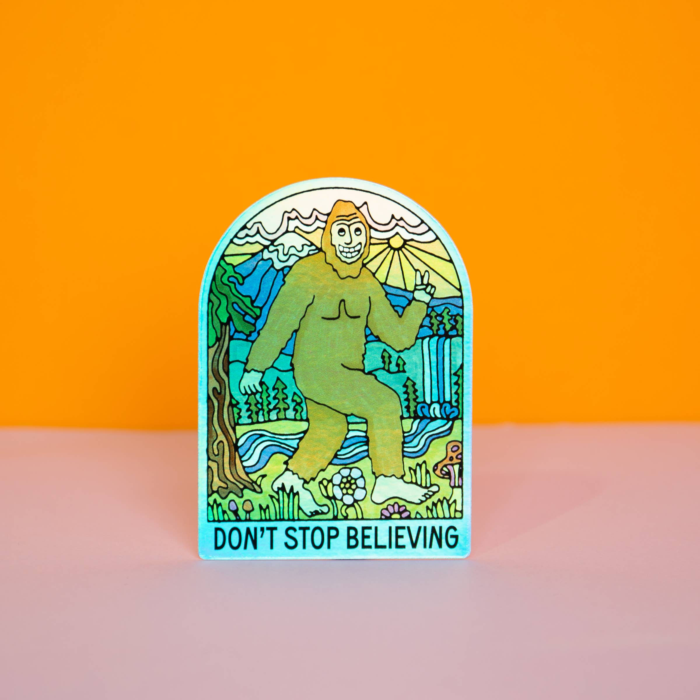 Don't Stop Believing Bigfoot Sticker - DIGS