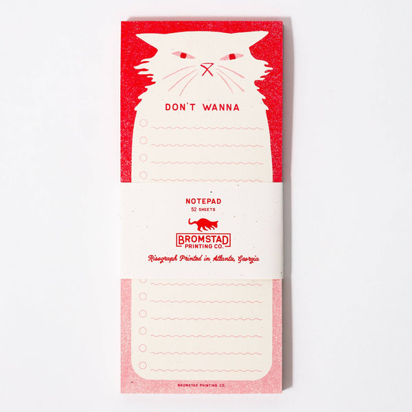 Don't Wanna List Notepad - DIGS
