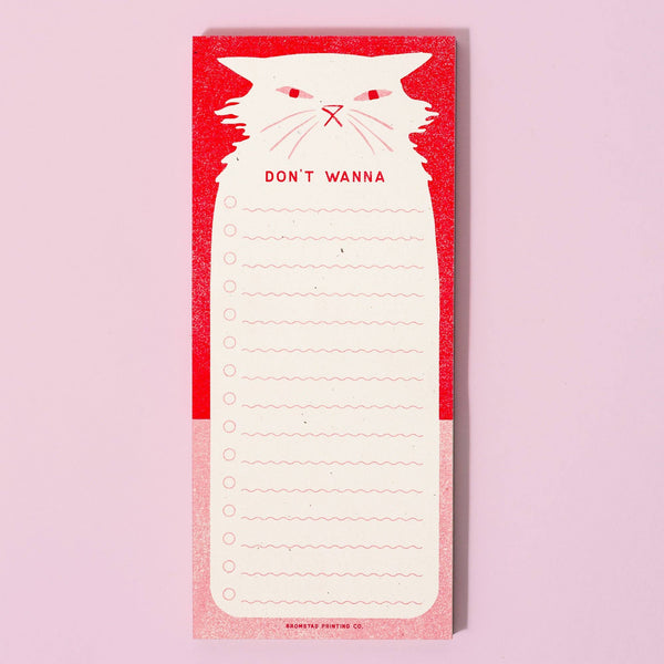 Don't Wanna List Notepad - DIGS