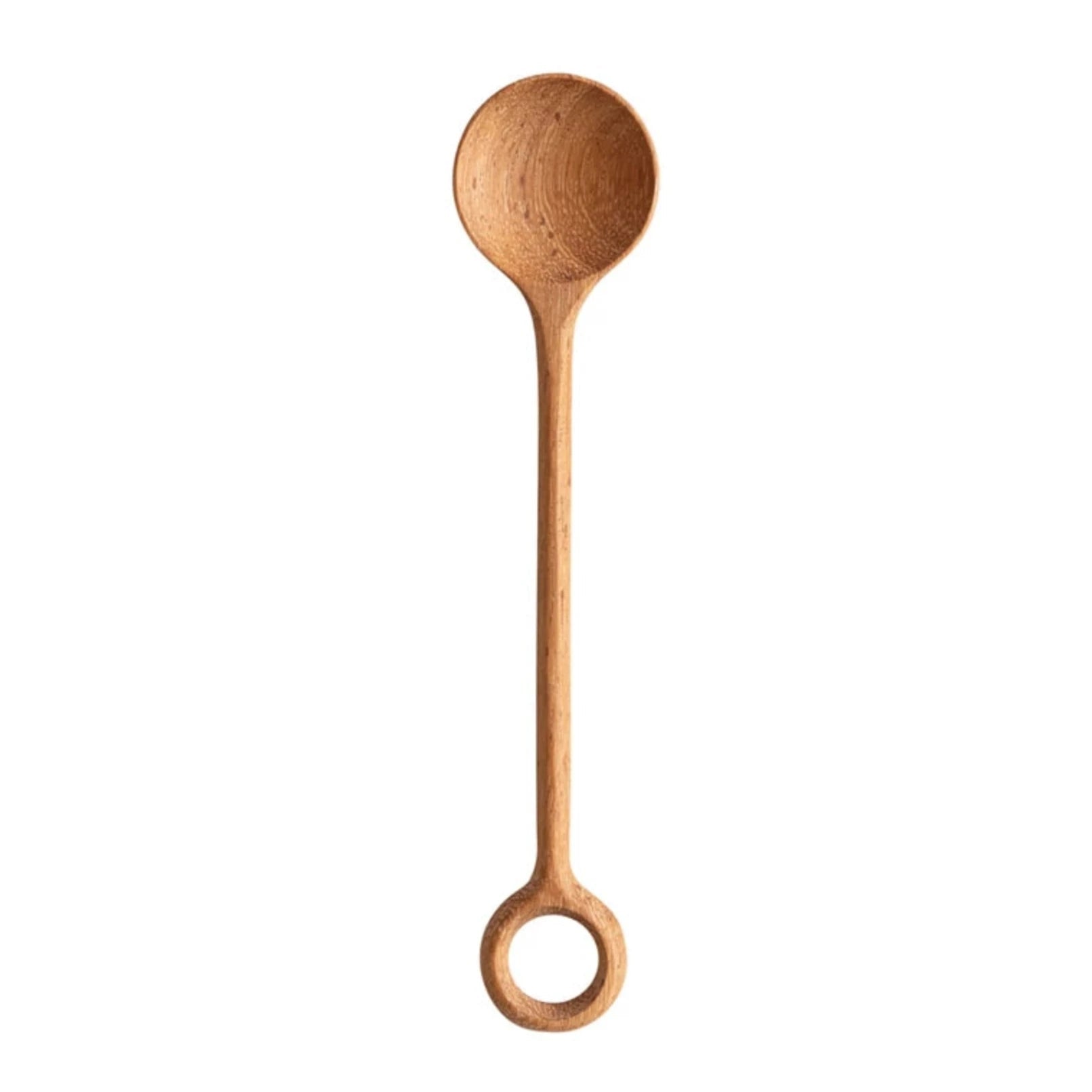 Doussie Wood Spoon With Circle Handle - DIGS