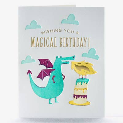 Dragon Candle Birthday Card - DIGS