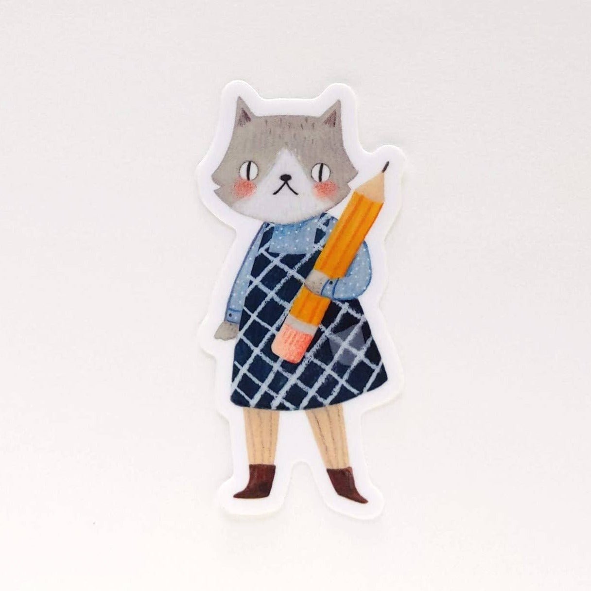Drawing Cat Girl Sticker - DIGS