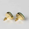 Ansoo Stud Earrings - Green