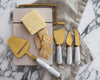 White Marble Cheese Knife Gift Set