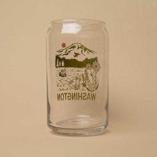 Mountain Lake Beer Can Glass