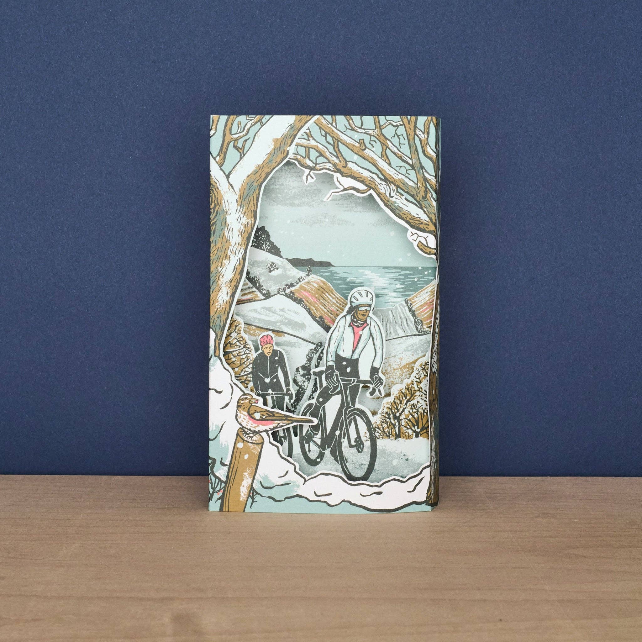 Frosty Lanes Die-Cut Card