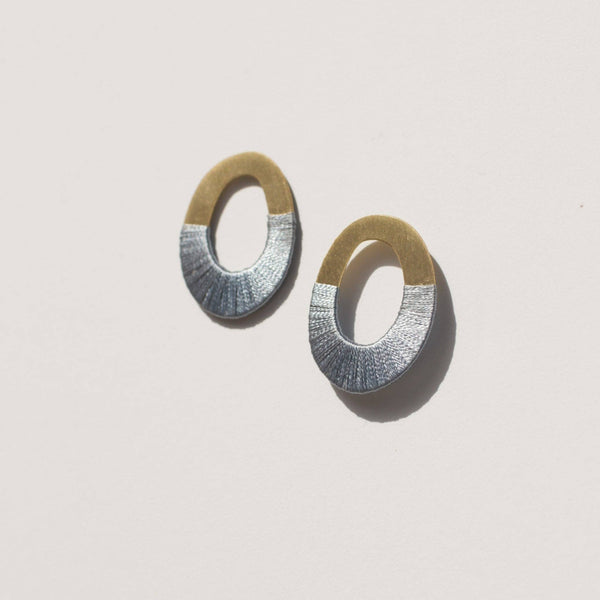 Oblong Oval Earrings