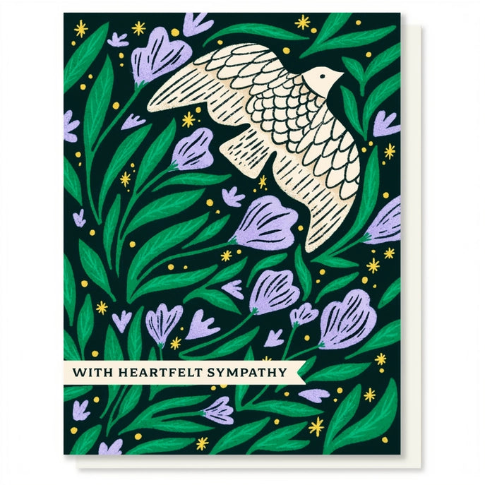 Heartfelt Bird Sympathy Card