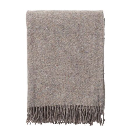 Earth Wool Throw: Light Grey - DIGS