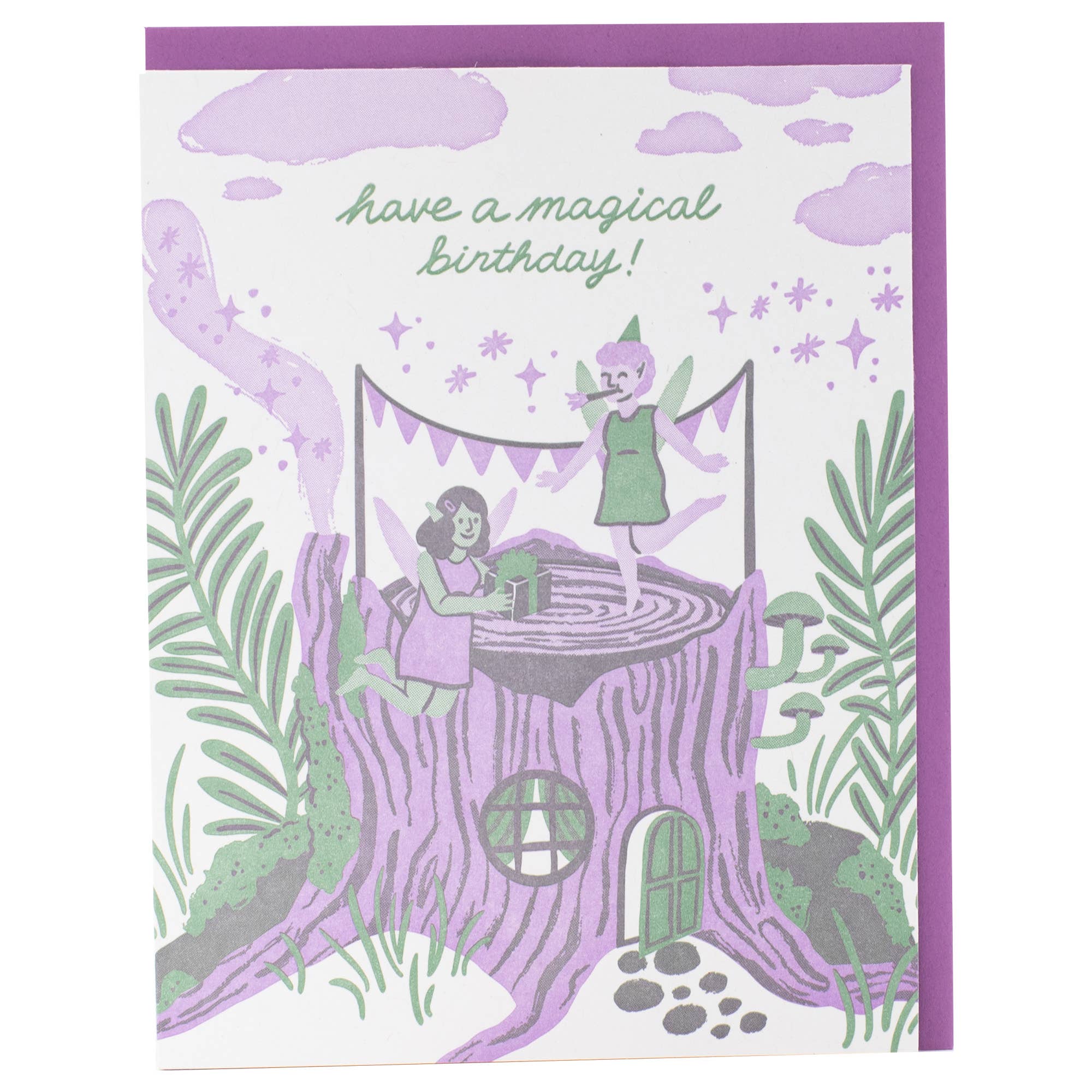 Festive Fairies Birthday Card