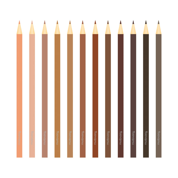 We Are Colorful Skin Tone Colored Pencils