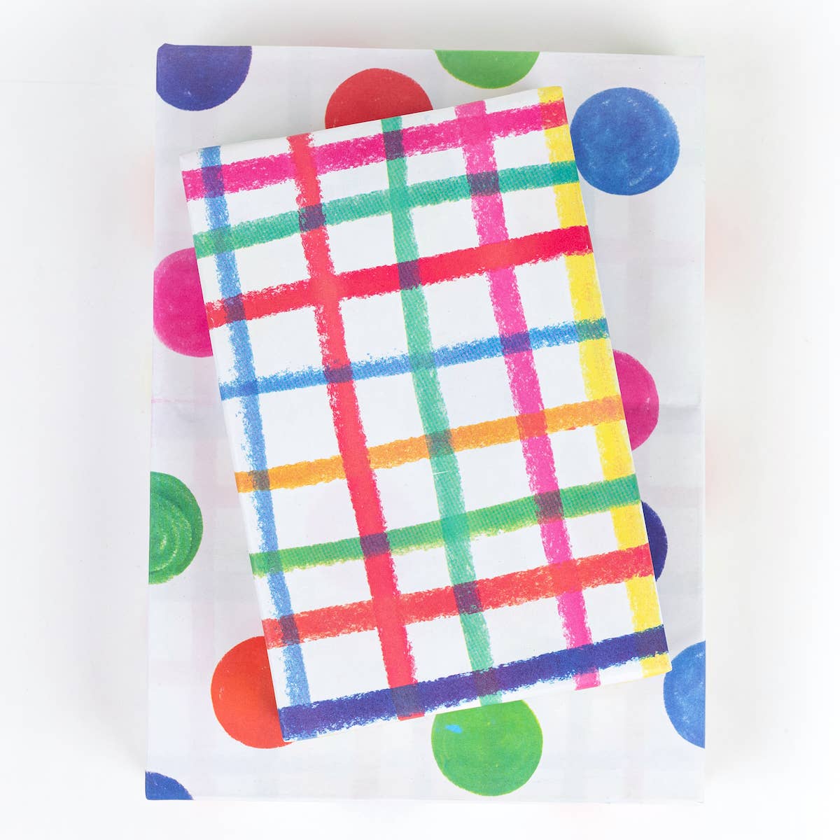 Eco Wrap: Jumbo Plaid/ Dot - DIGS
