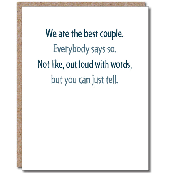 We Are The Best Couple Card