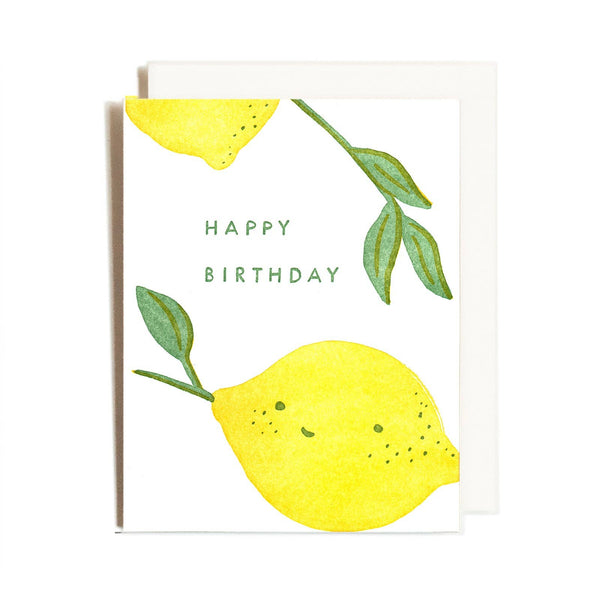 Lemony Birthday Card